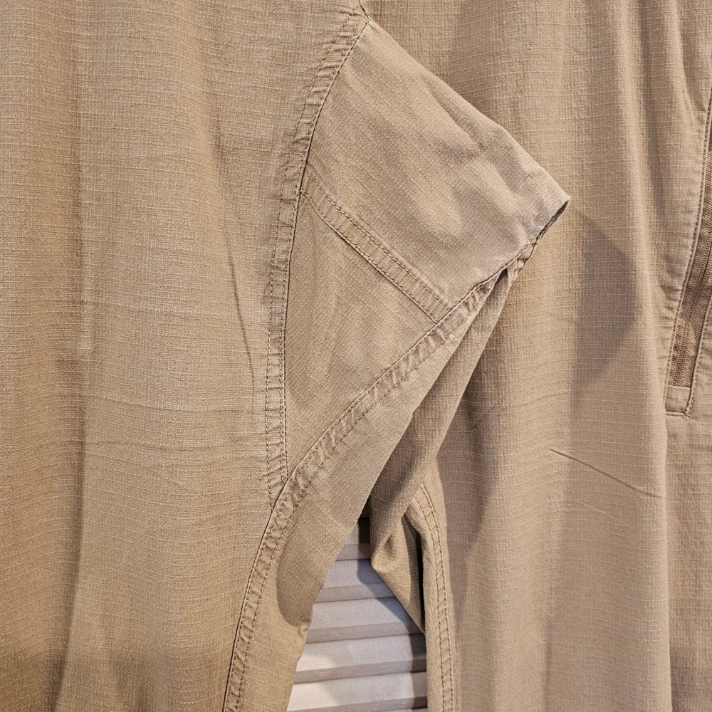 Vuori Ripstop Climber Pants Mens XL Tan Khaki Stretch Elastic Waist V412 - Picture 2 of 8